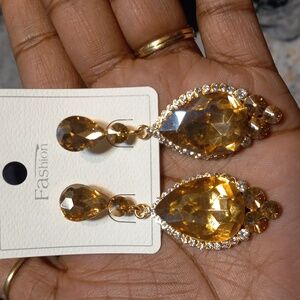 Rhinestone Drop Earrings